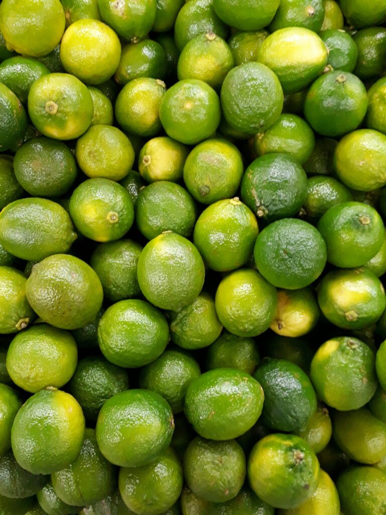 A vibrant collection of fresh green limes showcasing natural abundance.